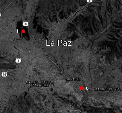 map La Paz - Pura pura