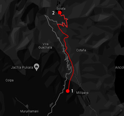 map Loma loma - Sorata Mountbike