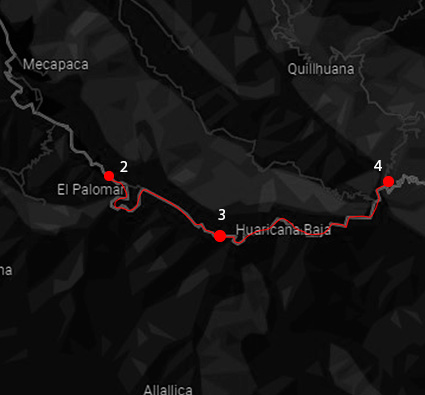 map MTB Palomar - Huaricana